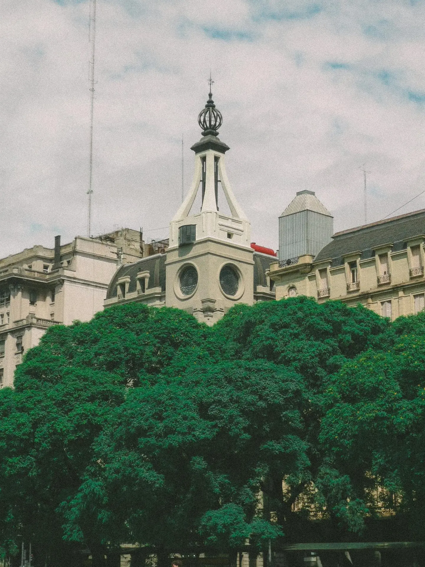 Historic church facade in Buenos Aires