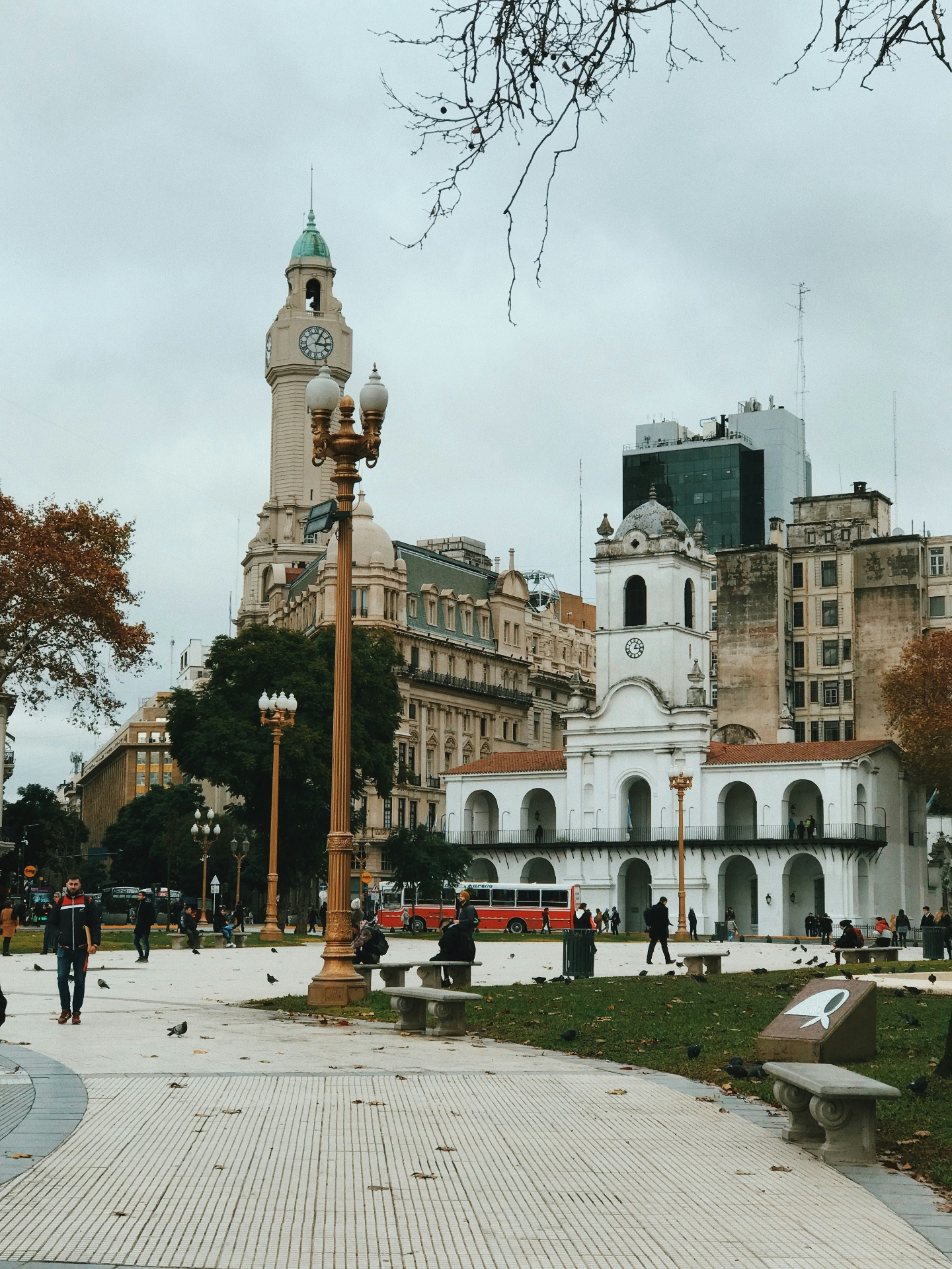 Buenos Aires financial district and historic architecture